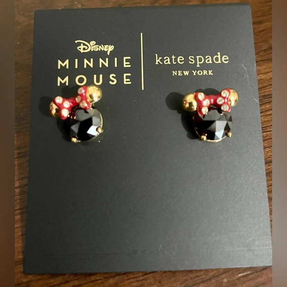 NWT Kate Spade x Disney New York Minnie Mouse Studs - Picture 3 of 3